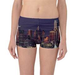 Dallas Texas Skyline Dusk Boyleg Bikini Bottoms by Nexatart