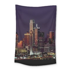 Dallas Texas Skyline Dusk Small Tapestry by Nexatart