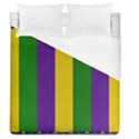 Mardi Gras Striped Pattern Duvet Cover (Queen Size) View1