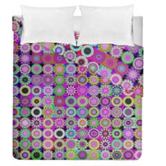 Design Circles Circular Background Duvet Cover Double Side (queen Size) by Nexatart