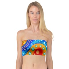 Doodle Pattern Bandeau Top by Nexatart