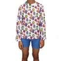 Doodle Wallpaper Kids  Long Sleeve Swimwear View1