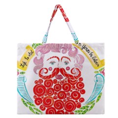 Life Is Art  Zipper Large Tote Bag