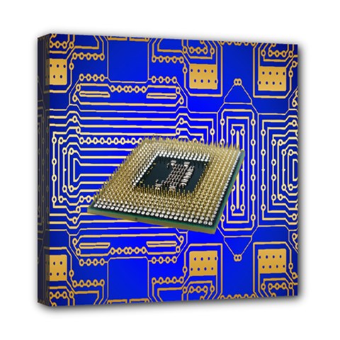 Processor Cpu Board Circuits Mini Canvas 8  X 8  by Nexatart