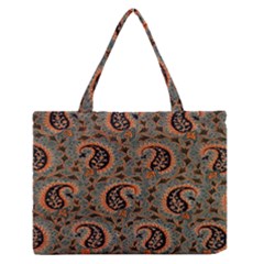 Persian Silk Brocade Medium Zipper Tote Bag by Nexatart