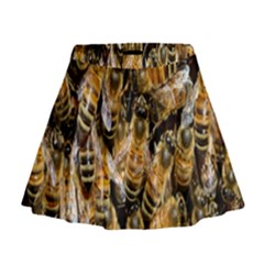 Honey Bee Water Buckfast Mini Flare Skirt by Nexatart