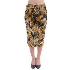 Honey Bee Water Buckfast Midi Pencil Skirt by Nexatart