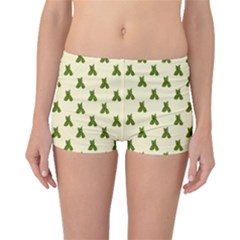 Leaf Pattern Green Wallpaper Tea Boyleg Bikini Bottoms by Nexatart