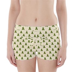 Leaf Pattern Green Wallpaper Tea Boyleg Bikini Wrap Bottoms by Nexatart