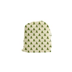 Leaf Pattern Green Wallpaper Tea Drawstring Pouches (xs)  by Nexatart