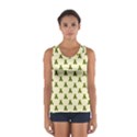 Leaf Pattern Green Wallpaper Tea Women s Sport Tank Top  View1