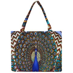 The Peacock Pattern Mini Tote Bag by Nexatart