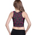 Weave And Knit Pattern Seamless Background Racer Back Crop Top View2