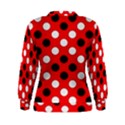 Red & Black Polka Dot Pattern Women s Sweatshirt View2