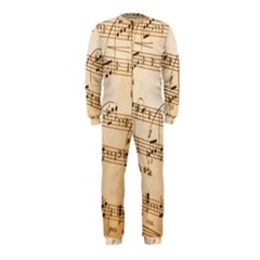 Music Notes Background Onepiece Jumpsuit (kids) by Nexatart