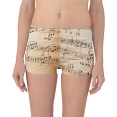 Music Notes Background Reversible Bikini Bottoms by Nexatart