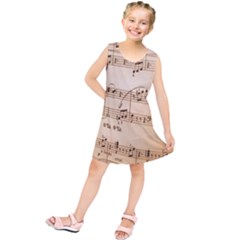 Music Notes Background Kids  Tunic Dress by Nexatart