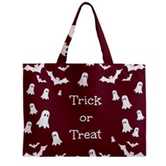 Halloween Free Card Trick Or Treat Zipper Mini Tote Bag by Nexatart