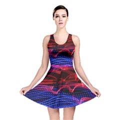 Lights Abstract Curves Long Exposure Reversible Skater Dress by Nexatart