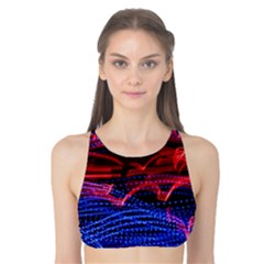 Lights Abstract Curves Long Exposure Tank Bikini Top by Nexatart