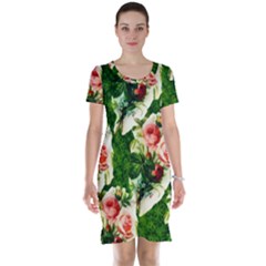 Floral Collage Short Sleeve Nightdress