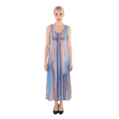 Vertical Abstract Contemporary Sleeveless Maxi Dress by Nexatart