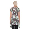 Pattern Triangles Random Seamless Short Sleeve Side Drop Tunic View2