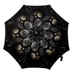 Fractal Sphere Steel 3d Structures Hook Handle Umbrellas (medium) by Nexatart