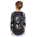 Fractal Sphere Steel 3d Structures Kids  Long Sleeve Tee View2