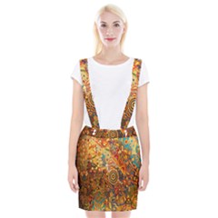 Ethnic Pattern Suspender Skirt by Nexatart