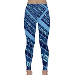 Mobile Phone Smartphone App Classic Yoga Leggings by Nexatart