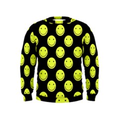 Happy Face Pattern Kids  Sweatshirt by Nexatart