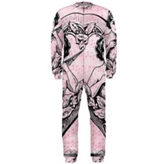 Heart Drawing Angel Vintage Onepiece Jumpsuit (men)  by Nexatart