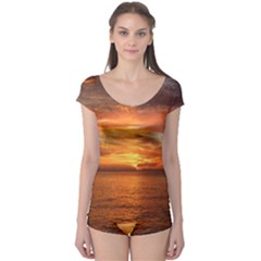 Sunset Sea Afterglow Boot Boyleg Leotard  by Nexatart