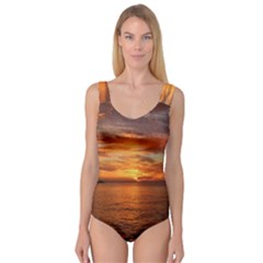 Sunset Sea Afterglow Boot Princess Tank Leotard 