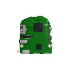 Raspberry Pi 3 Vector Drawstring Pouches (medium)  by Nexatart