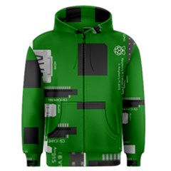 Raspberry Pi 3 Vector Men s Zipper Hoodie by Nexatart