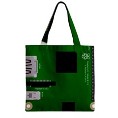 Raspberry Pi 3 Vector Zipper Grocery Tote Bag by Nexatart