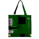 Raspberry Pi 3 Vector Zipper Grocery Tote Bag View1