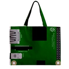 Raspberry Pi 3 Vector Zipper Mini Tote Bag by Nexatart