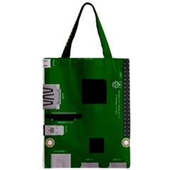 Raspberry Pi 3 Vector Zipper Classic Tote Bag by Nexatart