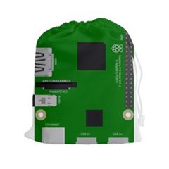 Raspberry Pi 3 Vector Drawstring Pouches (xxl) by Nexatart