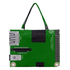 Raspberry Pi 3 Vector Medium Tote Bag by Nexatart