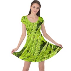 Fern Nature Green Plant Cap Sleeve Dresses by Nexatart