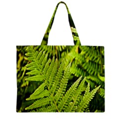 Fern Nature Green Plant Zipper Mini Tote Bag by Nexatart