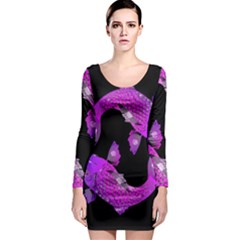 Koi Carp Fish Water Japanese Pond Long Sleeve Bodycon Dress by Nexatart