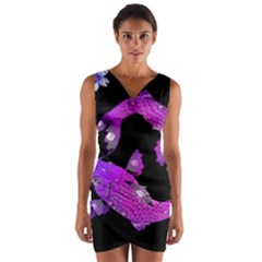 Koi Carp Fish Water Japanese Pond Wrap Front Bodycon Dress by Nexatart