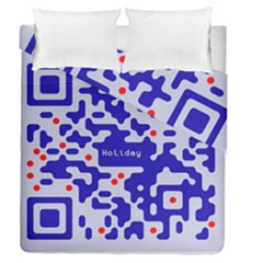 Qr Code Congratulations Duvet Cover Double Side (queen Size) by Nexatart