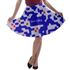 Qr Code Congratulations A-line Skater Skirt