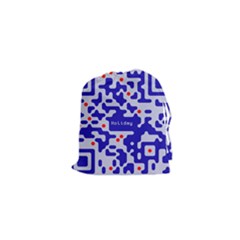 Qr Code Congratulations Drawstring Pouches (xs) 